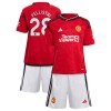 Officiële Voetbalshirt + Korte Broek Manchester United Pellistri 28 Thuis 2023-24 - Kids